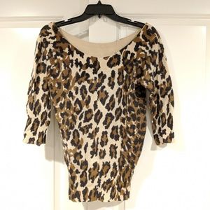Lucky Brand leopard sweater
